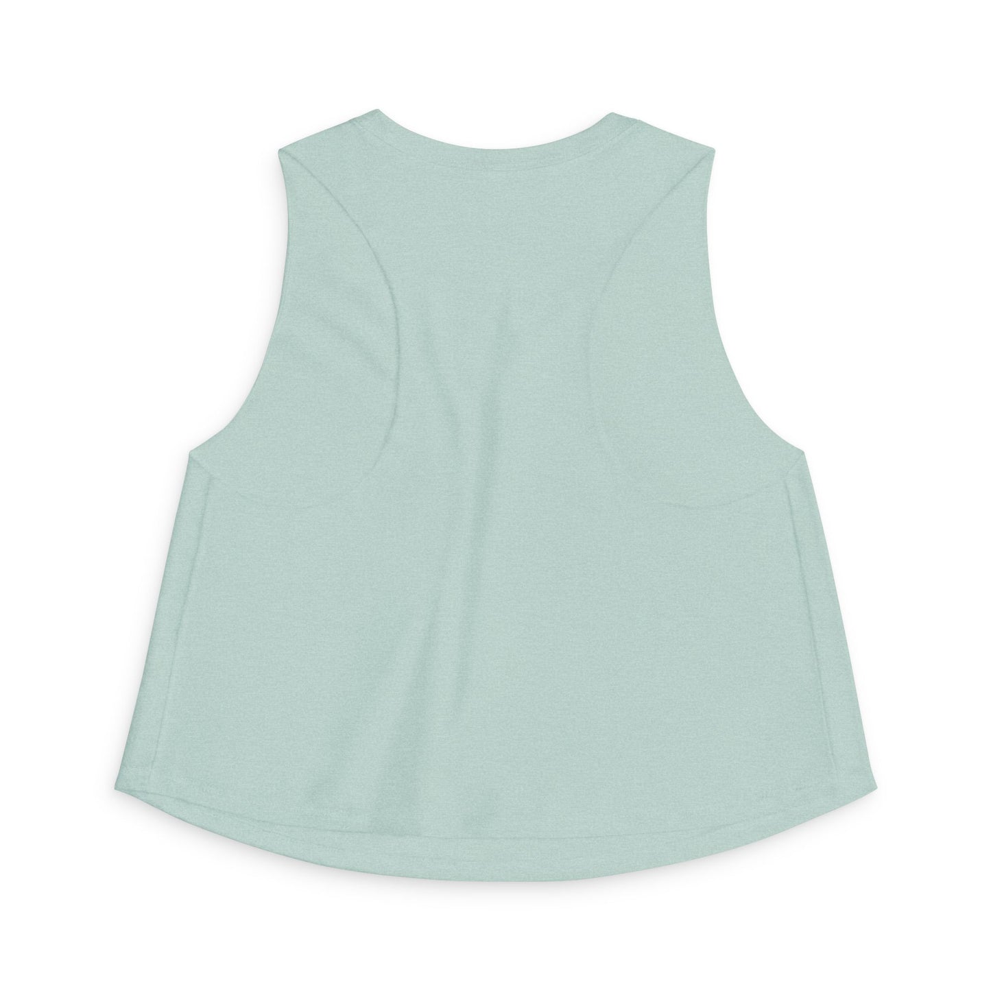 Peaceful Peacock Women's Crop Top — Zen Logo Tank for Yoga & Casual Wear
