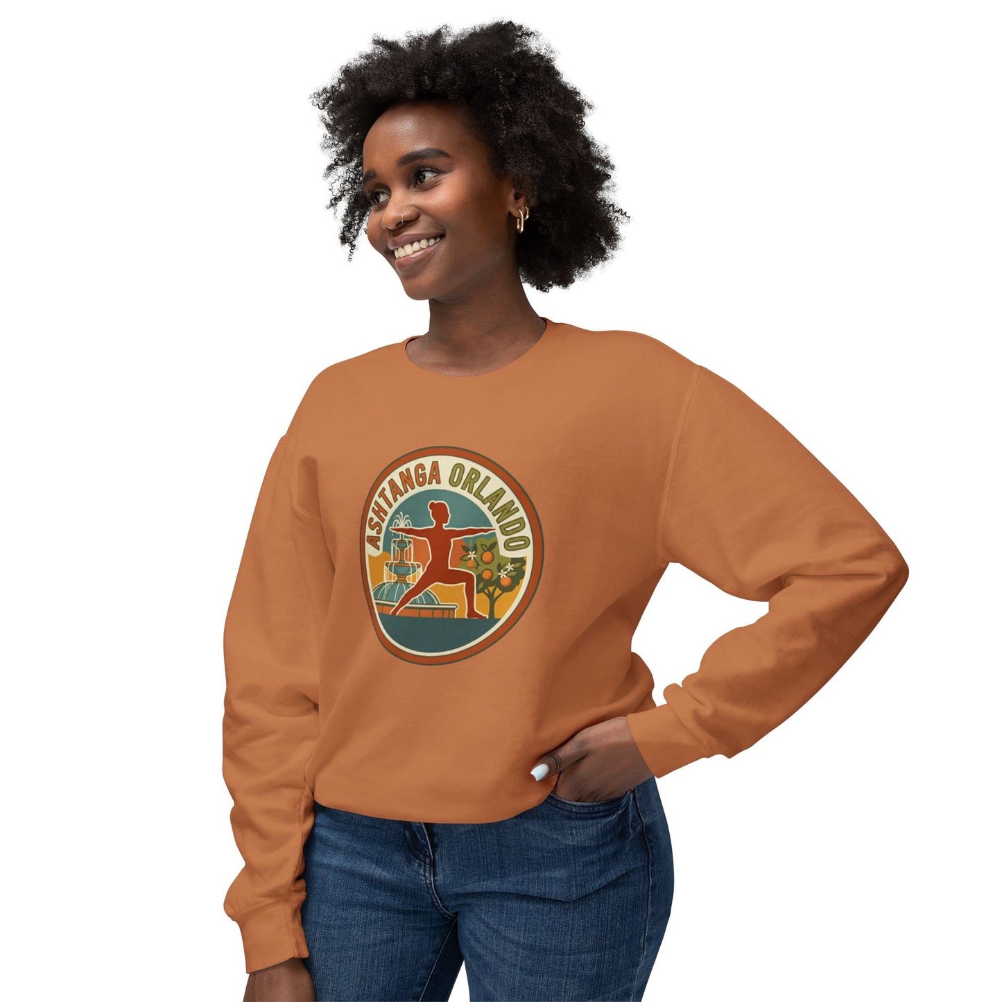 Ashtanga Orlando Crewneck Sweatshirt – Retro Yoga Studio Pullover