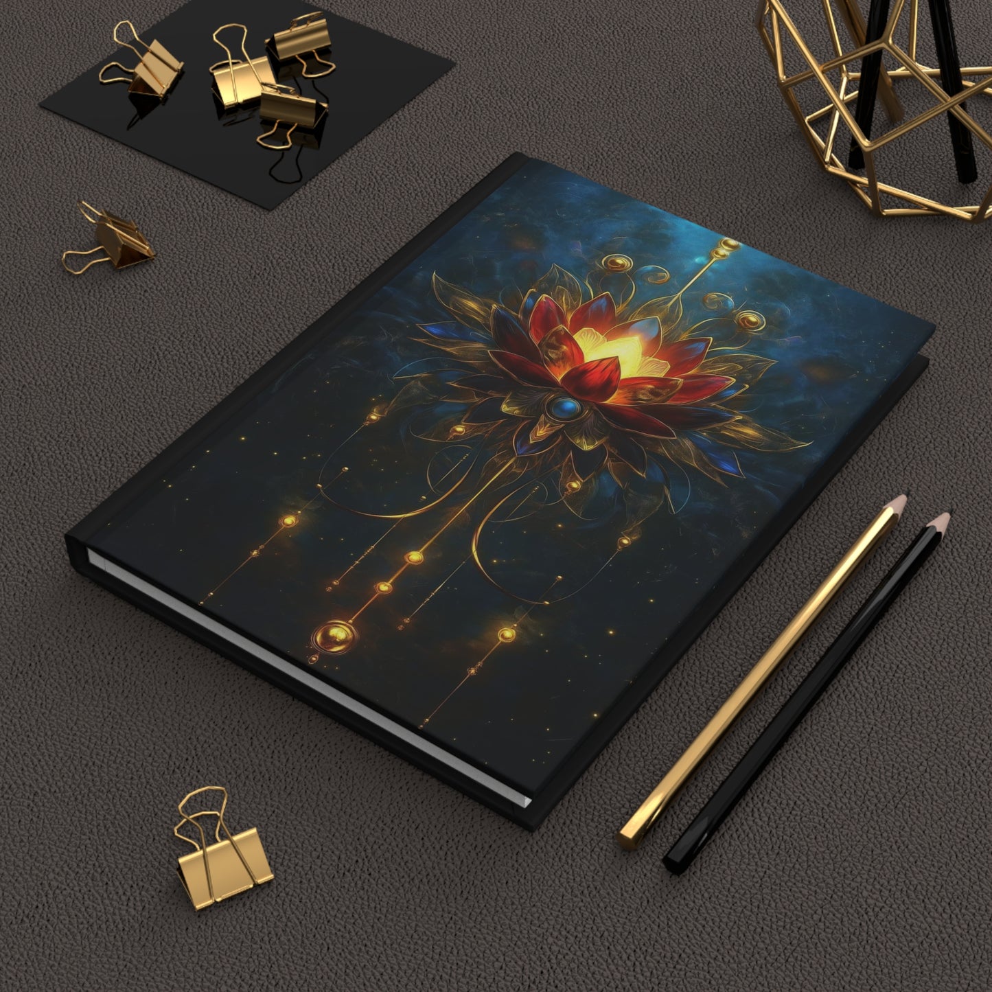 Mystic Lotus Mandala Hardcover Journal | Matte