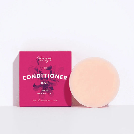 Zero Waste Conditioner Bar - Rose Geranium | Vegan & Eco-Friendly Hair Care | Plastic Free Travel Toiletries | Cruelty Free Beauty