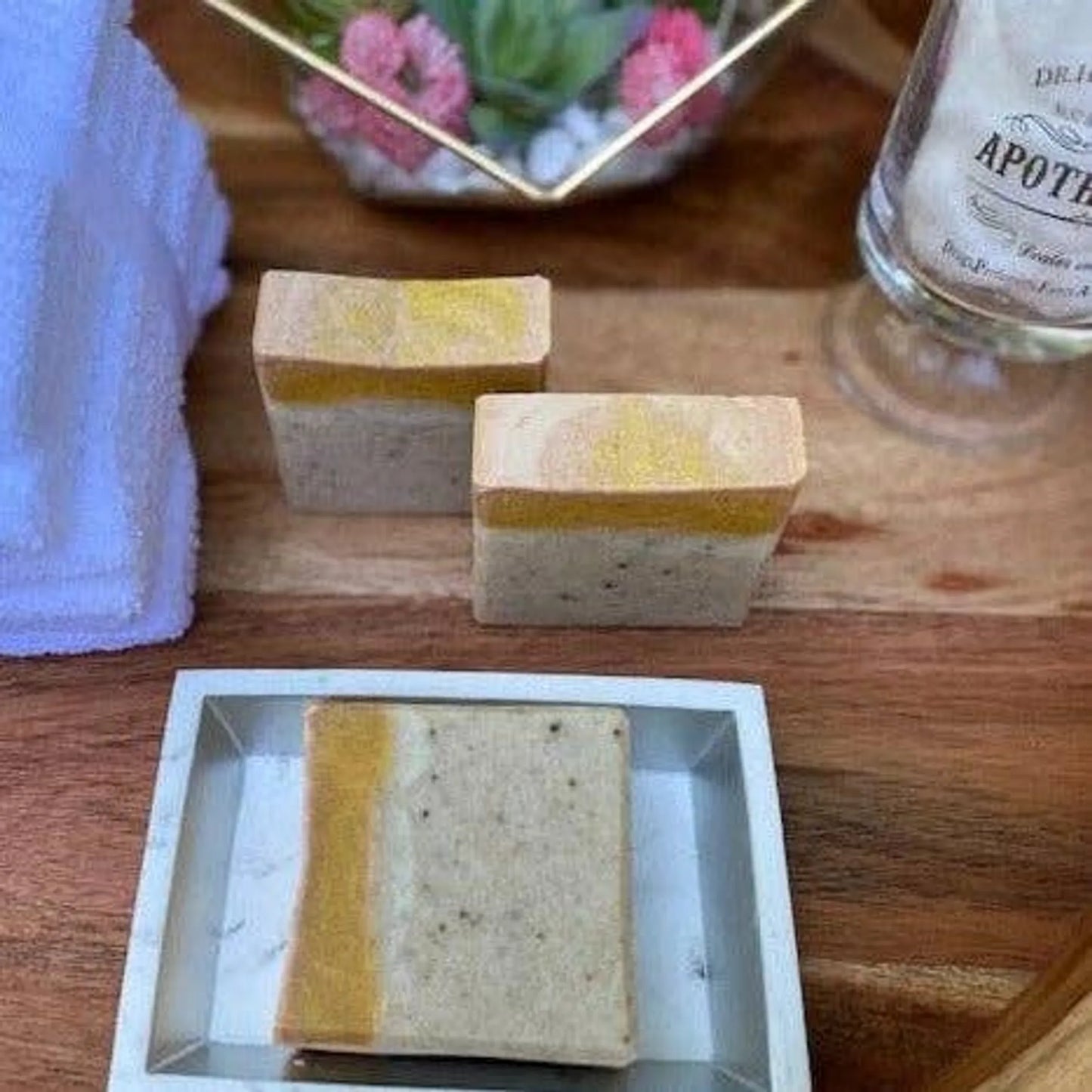 Honey Patchouli Natural Soap | Handmade with Shea Butter & Turmeric