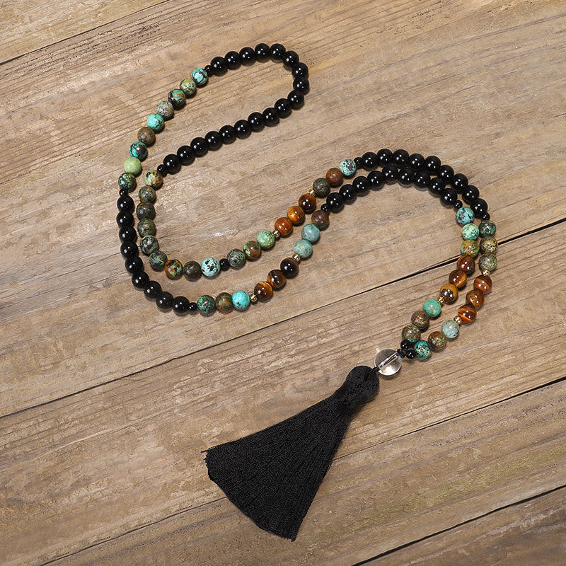 📿 THE ULTIMATE SET: 108 Natural Stone Mala & Bracelet