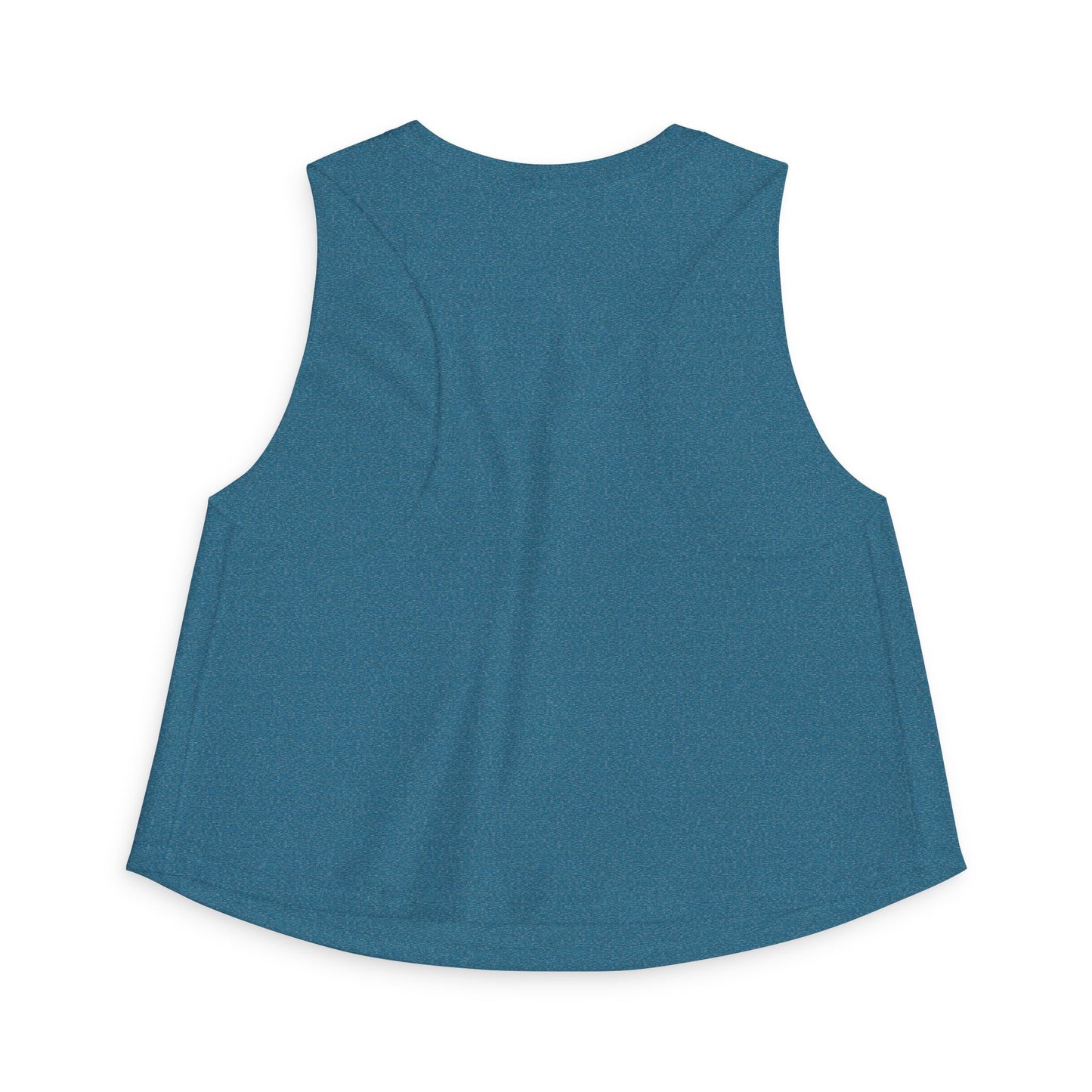 Peaceful Peacock Women's Crop Top — Zen Logo Tank for Yoga & Casual Wear