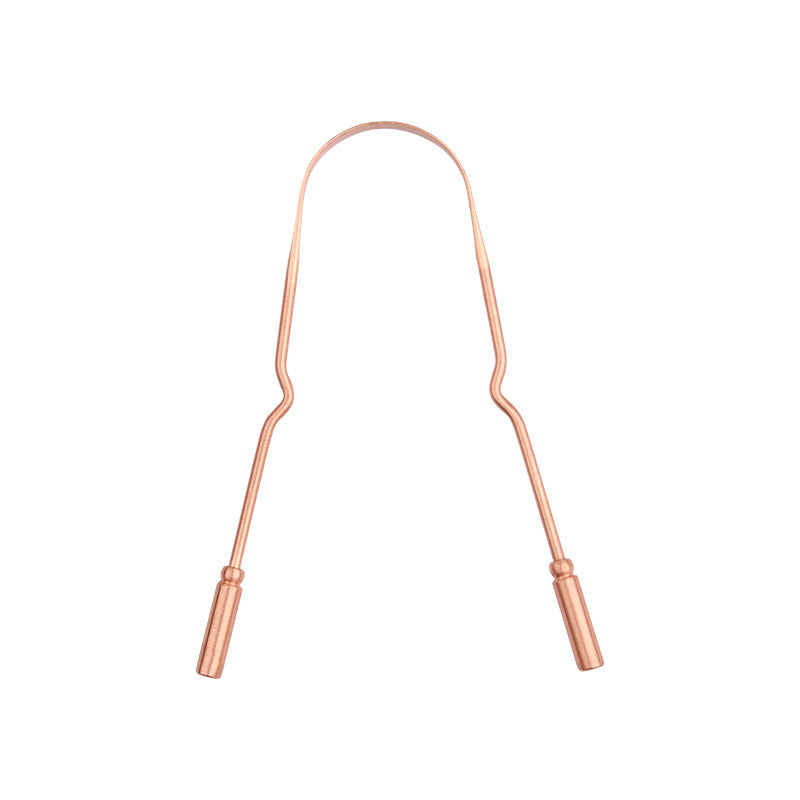 Pure Copper Tongue Scraper | U-Shaped Ayurvedic Oral Care Tool