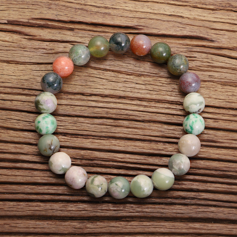 🌿 THE EARTH HEALER: Indian Agate 108 Mala